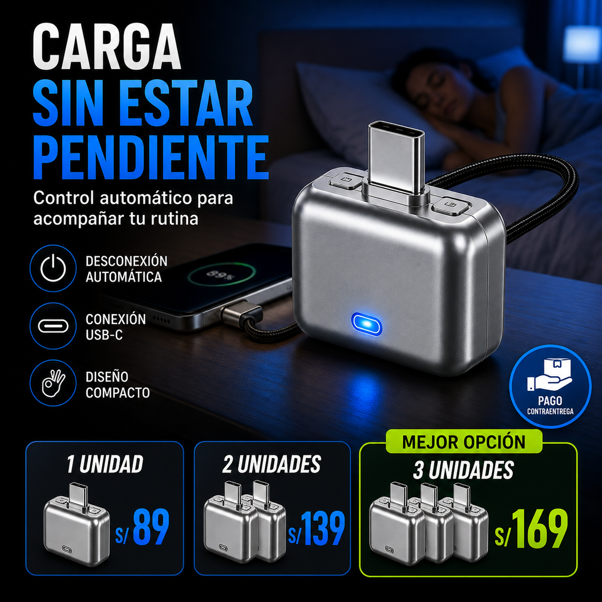 ADAPTADOR DE CARGA INTELIGENTE™ - AUTOMATICO