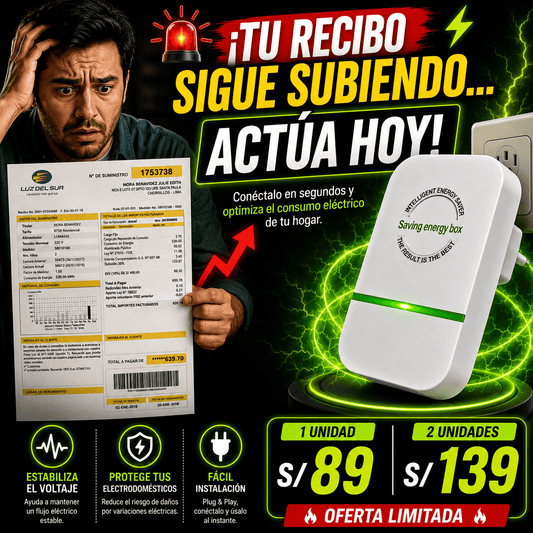 AHORRADOR DE ENERGIA INTELIGENTE™ - Reduce tu Factura de Luz 30%